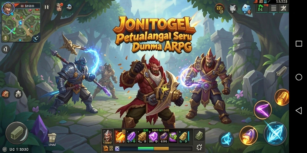 Tampilan menarik dari JONITOGEL saat gameplay ARPG penuh aksi.