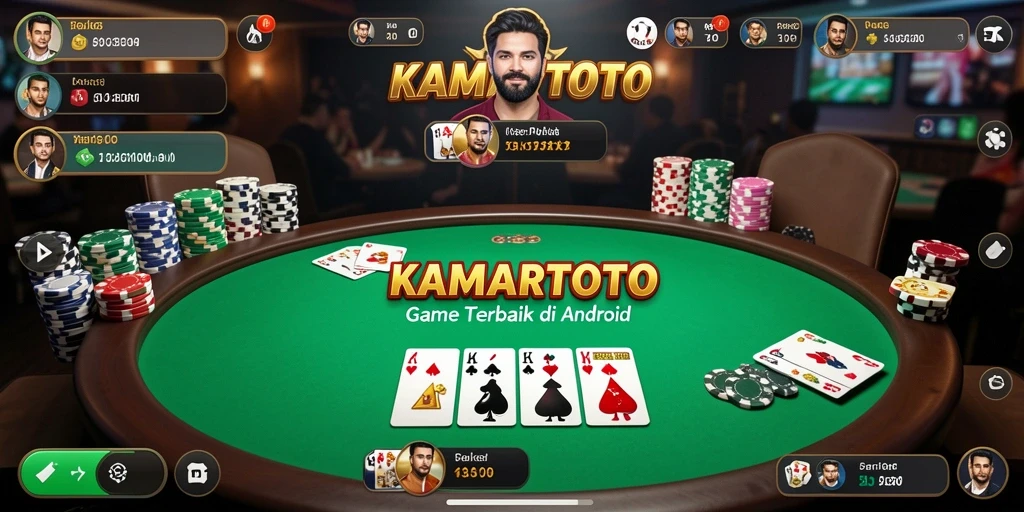 Screenshot gameplay KAMARTOTO menampilkan suasana seru permainan Poker.