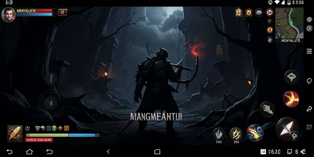 Tampilan gameplay yang menyeramkan dan menegangkan di MENYALA78.