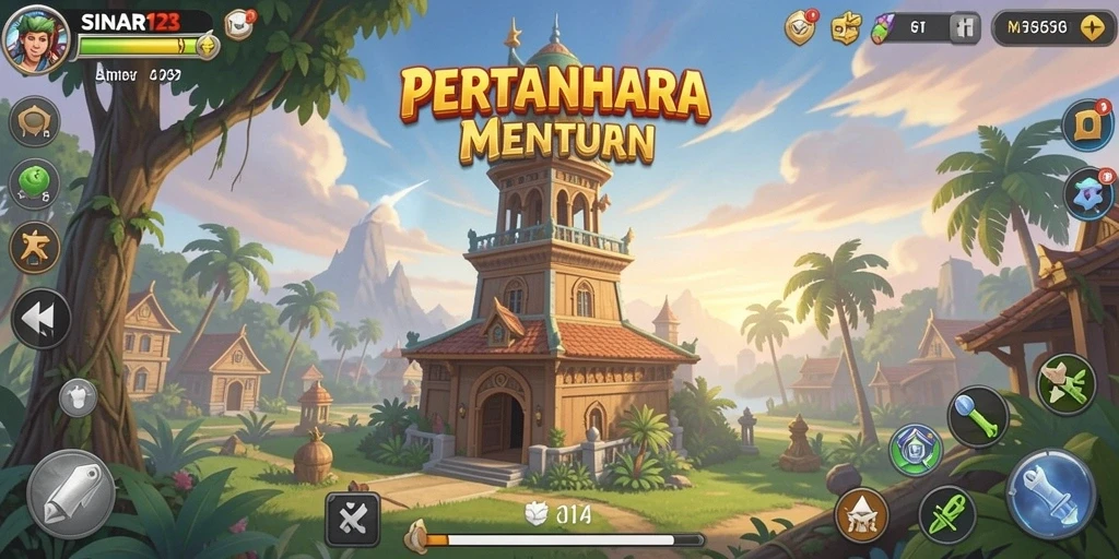 Tangkapan layar permainan Tower Defense SINAR123 yang mendebarkan.