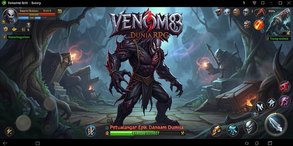 Tampilan gameplay RPG yang memukau di VENOM889.